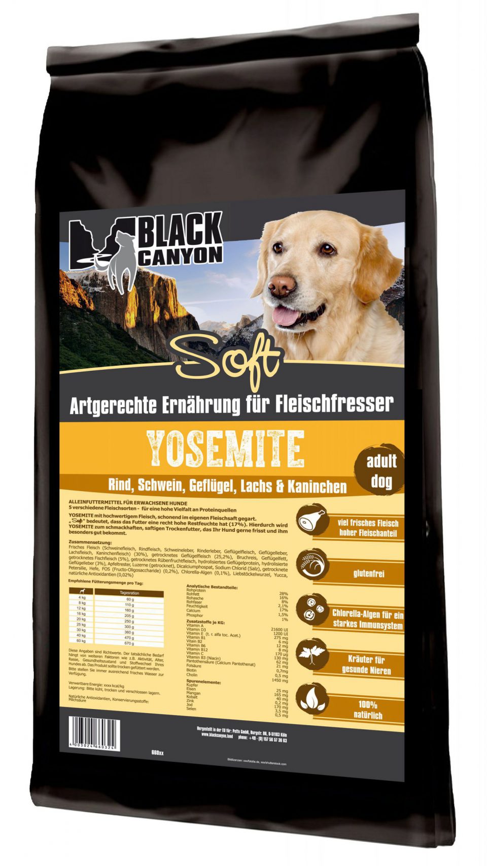 BLACK CANYON YOSEMITE SOFT  – RIND, SCHWEIN, GEFLÜGEL, LACHS & KANINCHEN