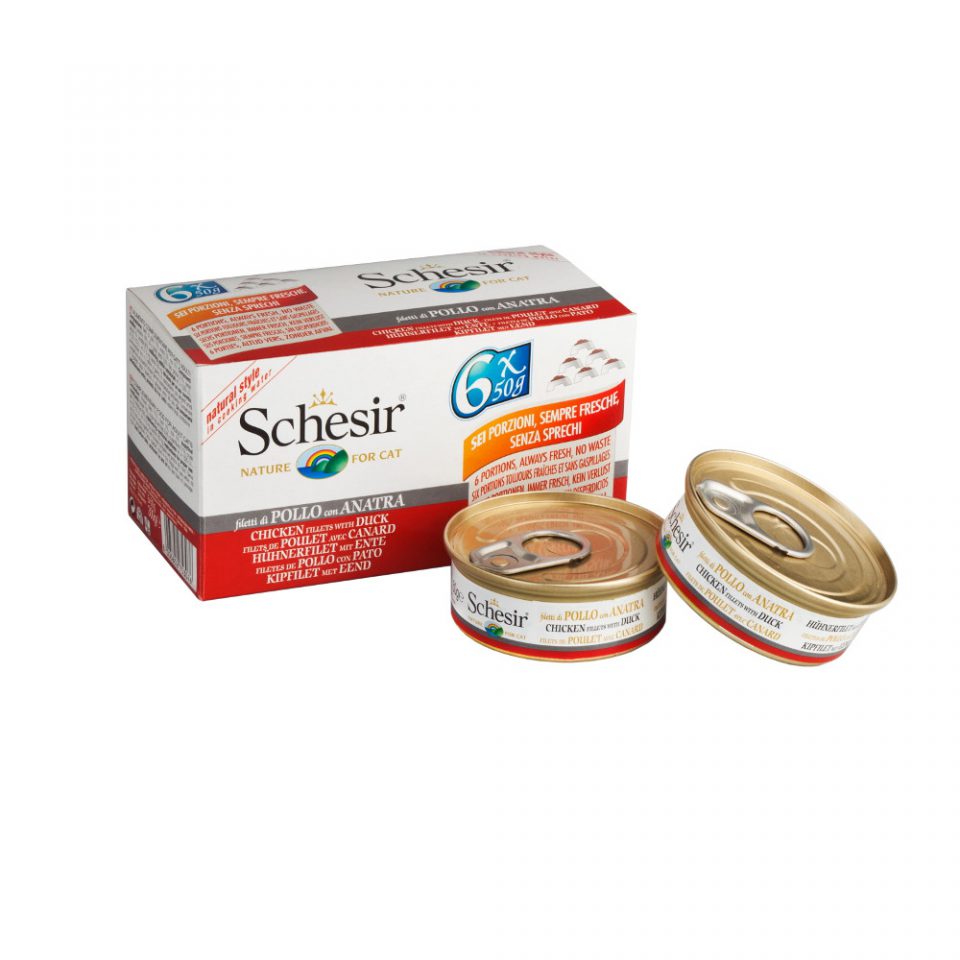 Schesir Hühnerfilet mit Ente 6x50g