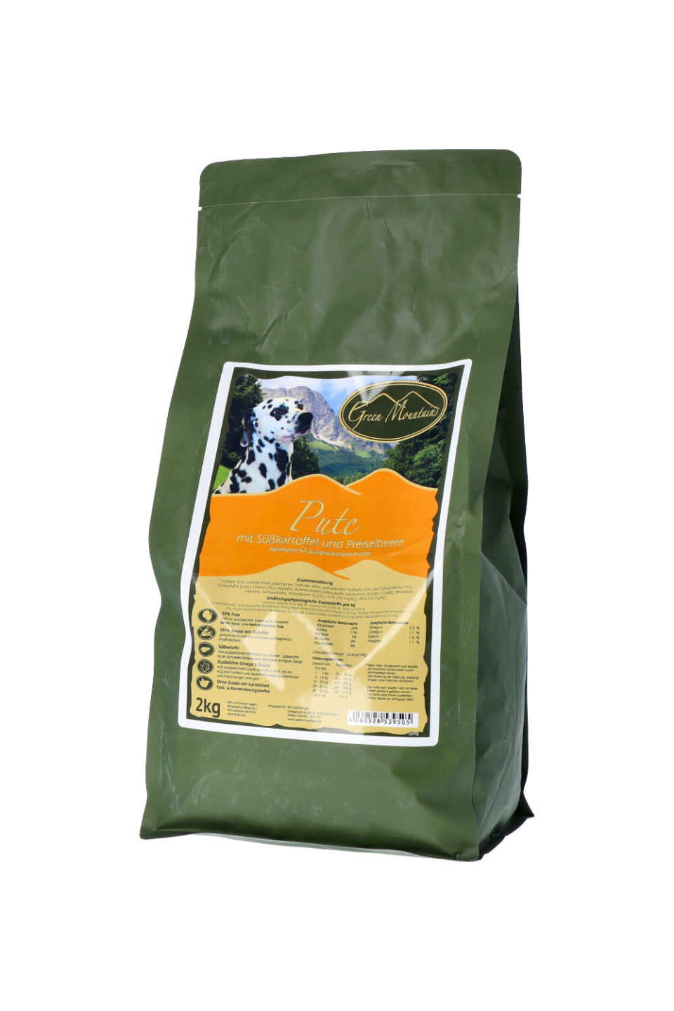 Probe Green Mountains Pute mit Süßartoffeln und Preiselbeeren – Bild 2