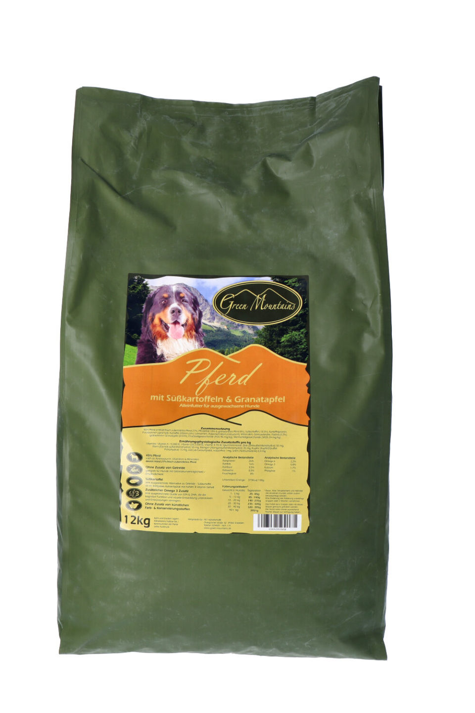 Green Mountains – Pferdefleisch mit Granatapfel