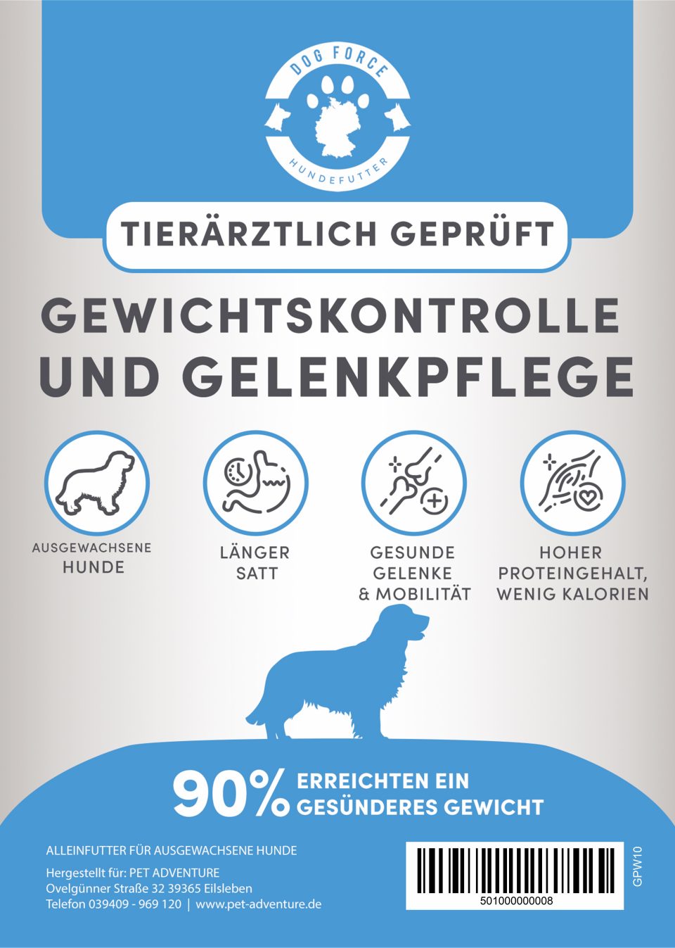 Dog Force Gewichtskontrolle und Gelenkpflege