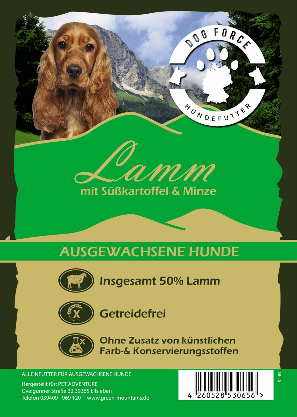 Dog Force Lammfleisch mit Minze