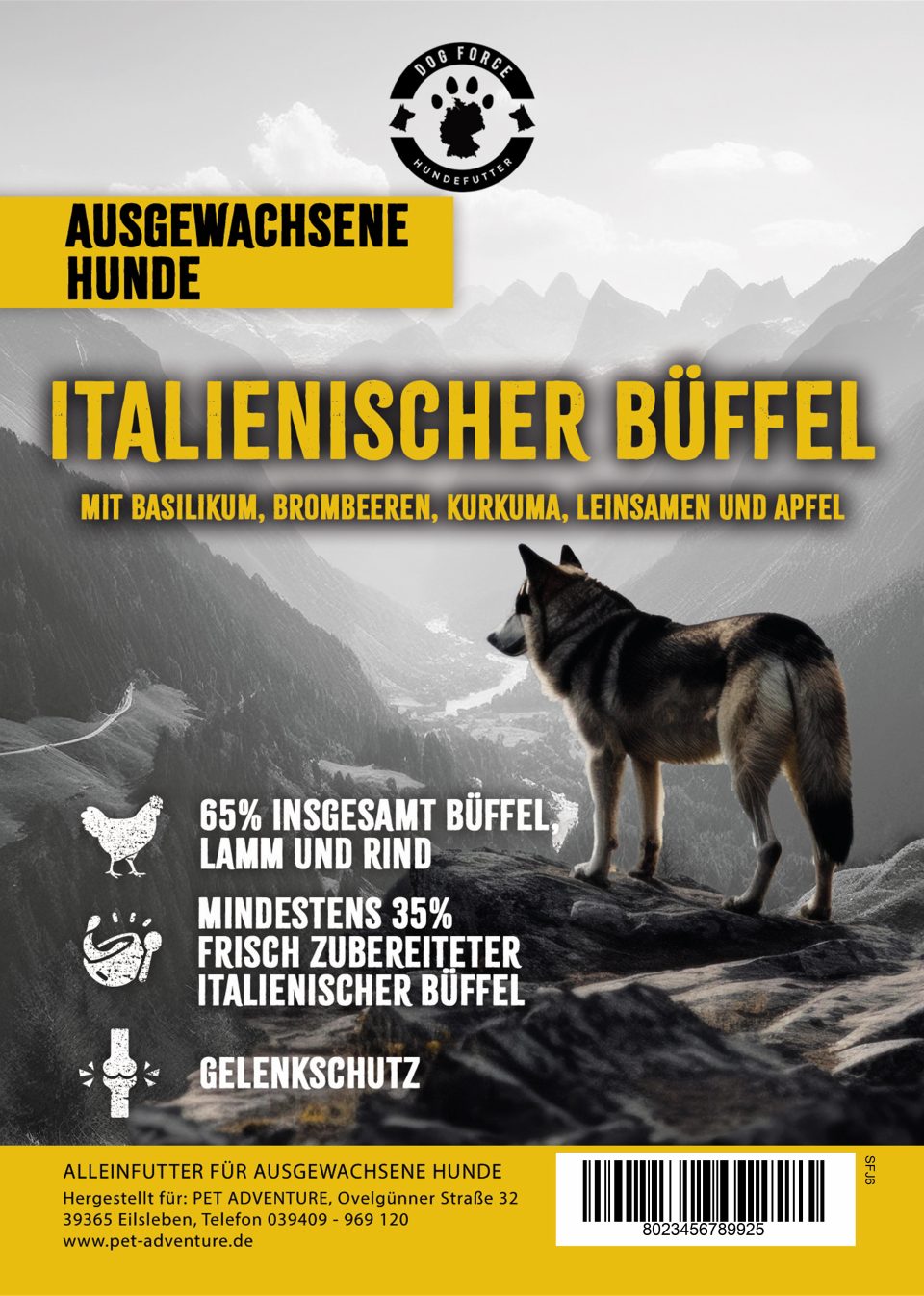 Dog Force Italienischer Büffel 6kg